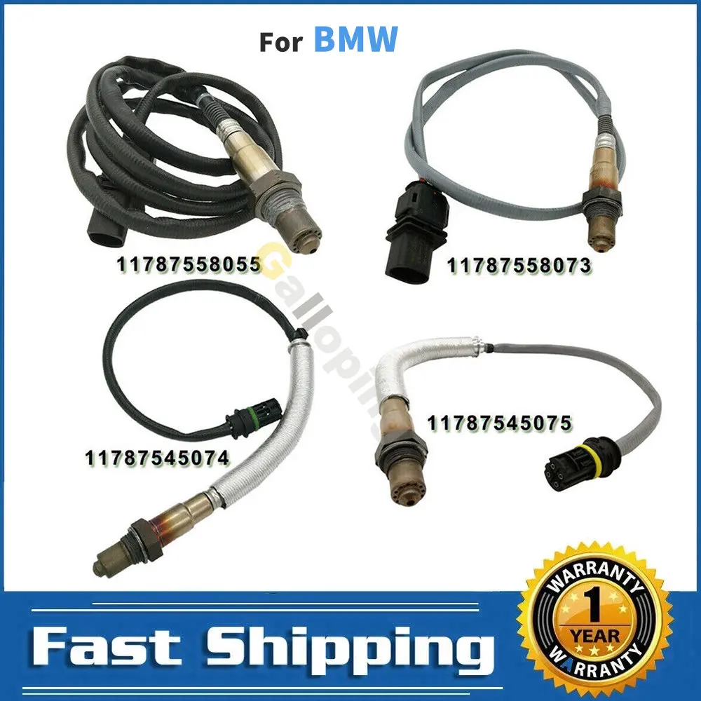 4pcs Oxygen Sensor for BMW E83 E90 E91 E92 E93128i 325i 328i 528i xDrive X3 X5 11787558073 11787558055 11787545075 11787545074