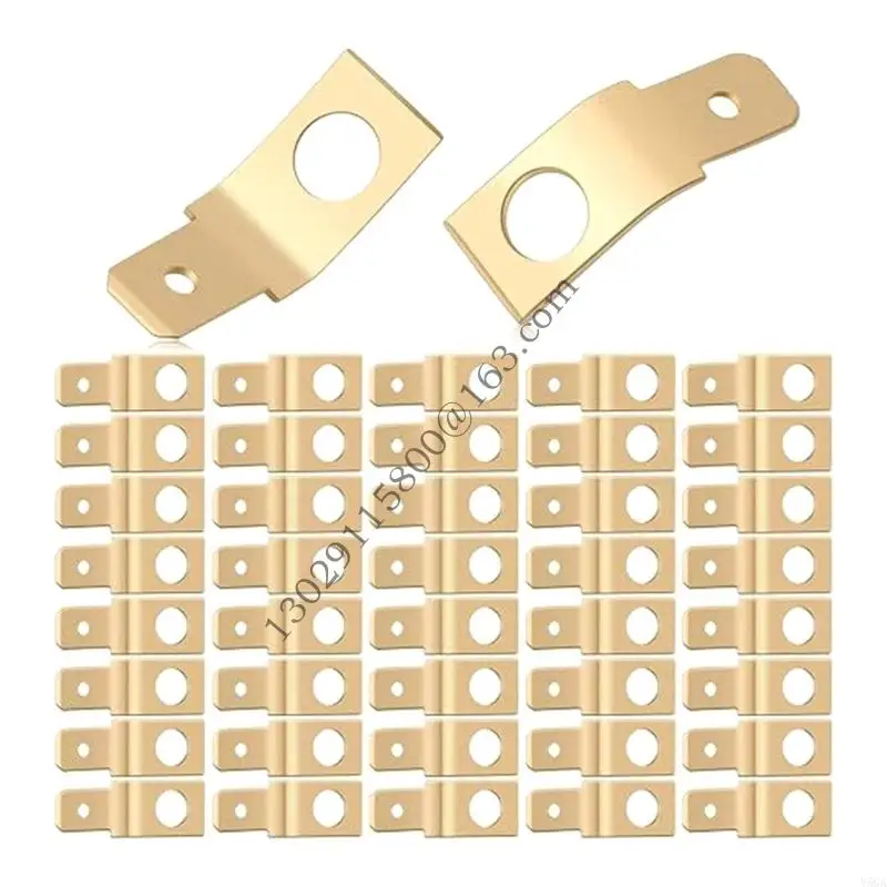 Pack of 100 Wire Connectors Without Insulated Male Electrical Spades Terminals for Industrial and Automotive Use .Y5GA