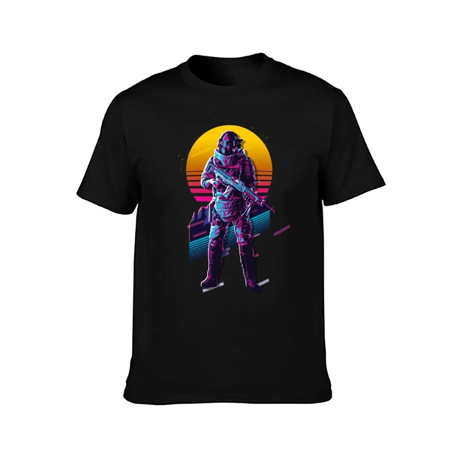 Battlefield 2042 - Dozer *80s retro* T-Shirt Basic Crew Neck Short Sleeve Top T-Shirt
