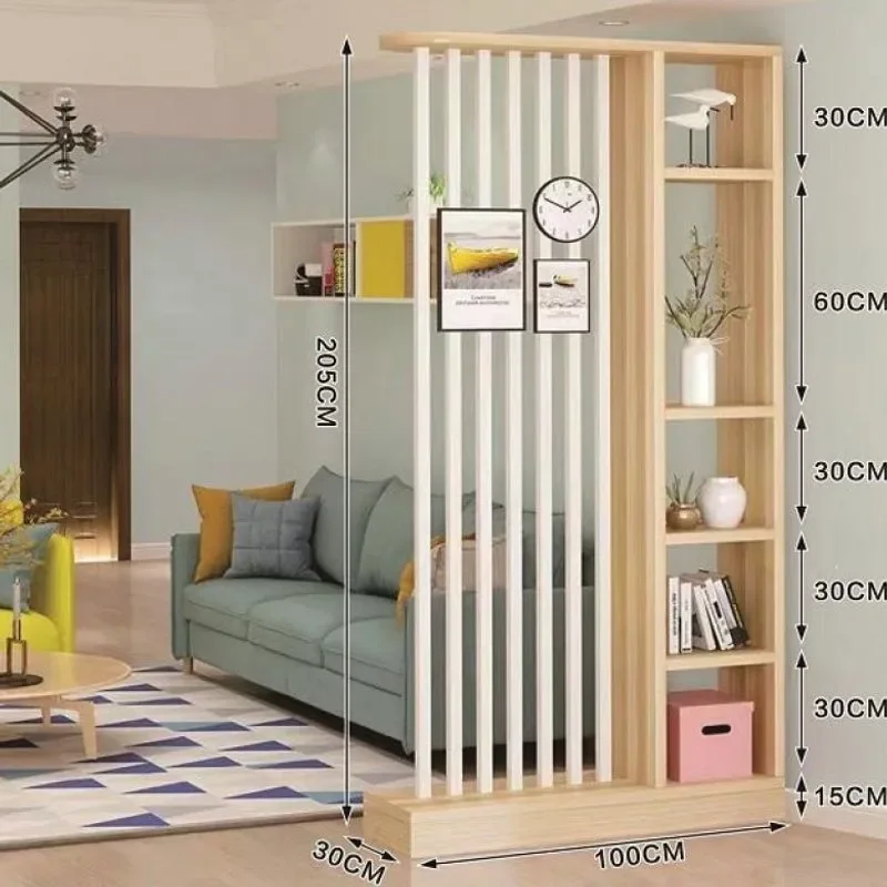 Nordic Light Luxury Entrance Screen Cabinet Living Room Partition Sofa Block Free Punching Storage Divider