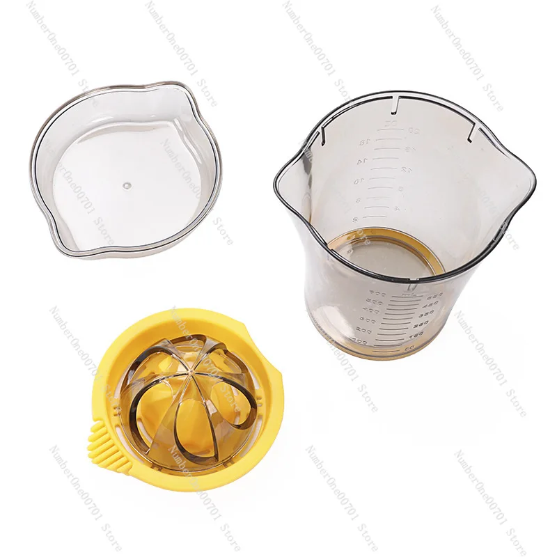 Portable Manual Lemon Juicer, Fruit Press Squeezer, Easy Orange Juicer Cup with Color Box Packaging