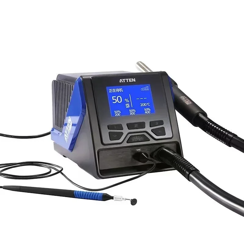 ATTEN GT-8102 1000W Intelligent High Power Hot Air Rework Station With Vacuum Pen Desoldering Hot Air Gun Welding ToolHOT SALES