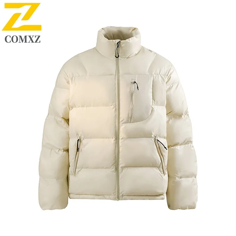 

COMXZ Luxury Mens Padded Jacket Comfortable Outdoor Adventure Windproof Warm Cotton Coat Casual Daily Lightweight Winter Jackets