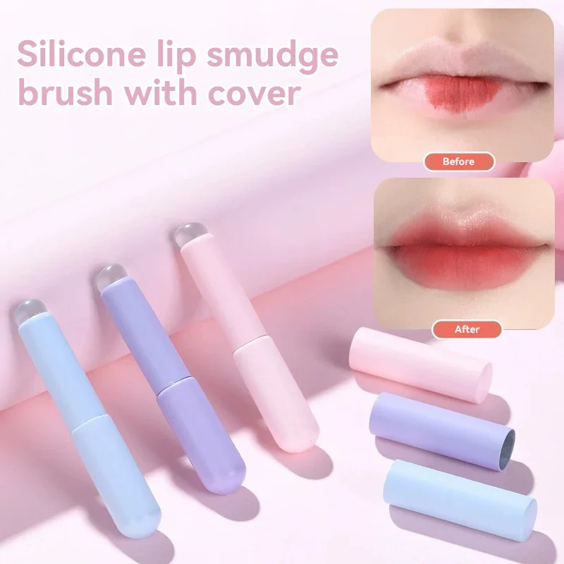 Silicone Lip And Concealer Makeup Brushes Silicone Brush For Lip Balm Lip Gloss Lip Stick And Concealer MultiFunction Brush 2024