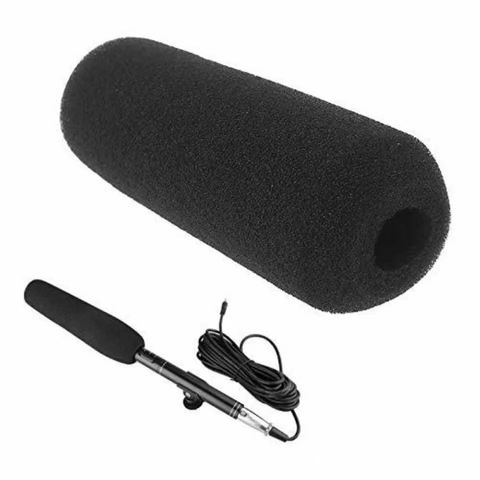 Long Microphone Sponge For Interview Dedicated Thicken Mic Cover Foam Professional WindScreen Protective Soft Microphone Cap