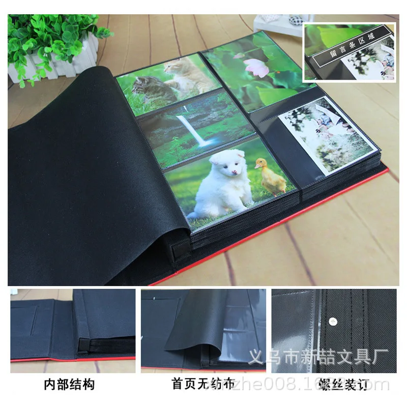 Personalizado. Álbum de fotos misto de 5 polegadas, 6 polegadas, 7 polegadas, grande capacidade, fichário, inserção de páginas, livro de armazenamento, álbum comemorativo