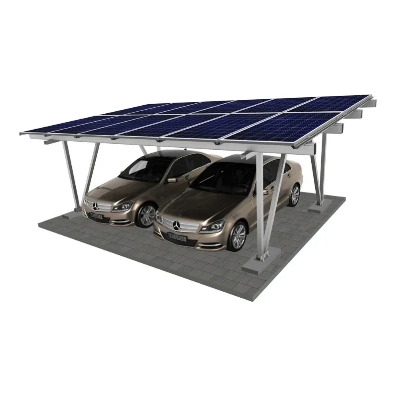 2-stöckige Parkgarage mit 5 kW wasserdichtem Aluminium-Solarcarport-Installationssystem