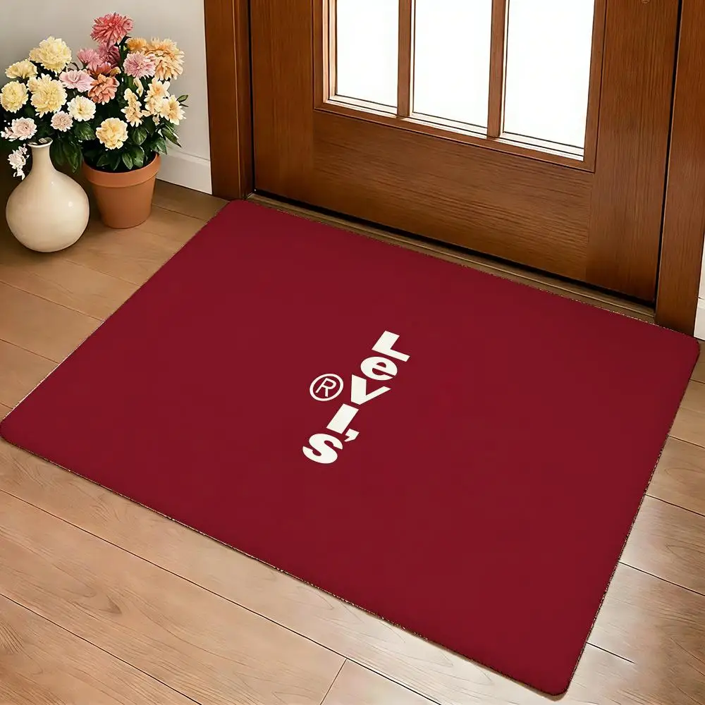 Luxury Brand L-LevisS Floor Mat Cozy Flannel Soft Thick Non-Slip Mat For Living Room Bedroom Kitchen Decor Rugs