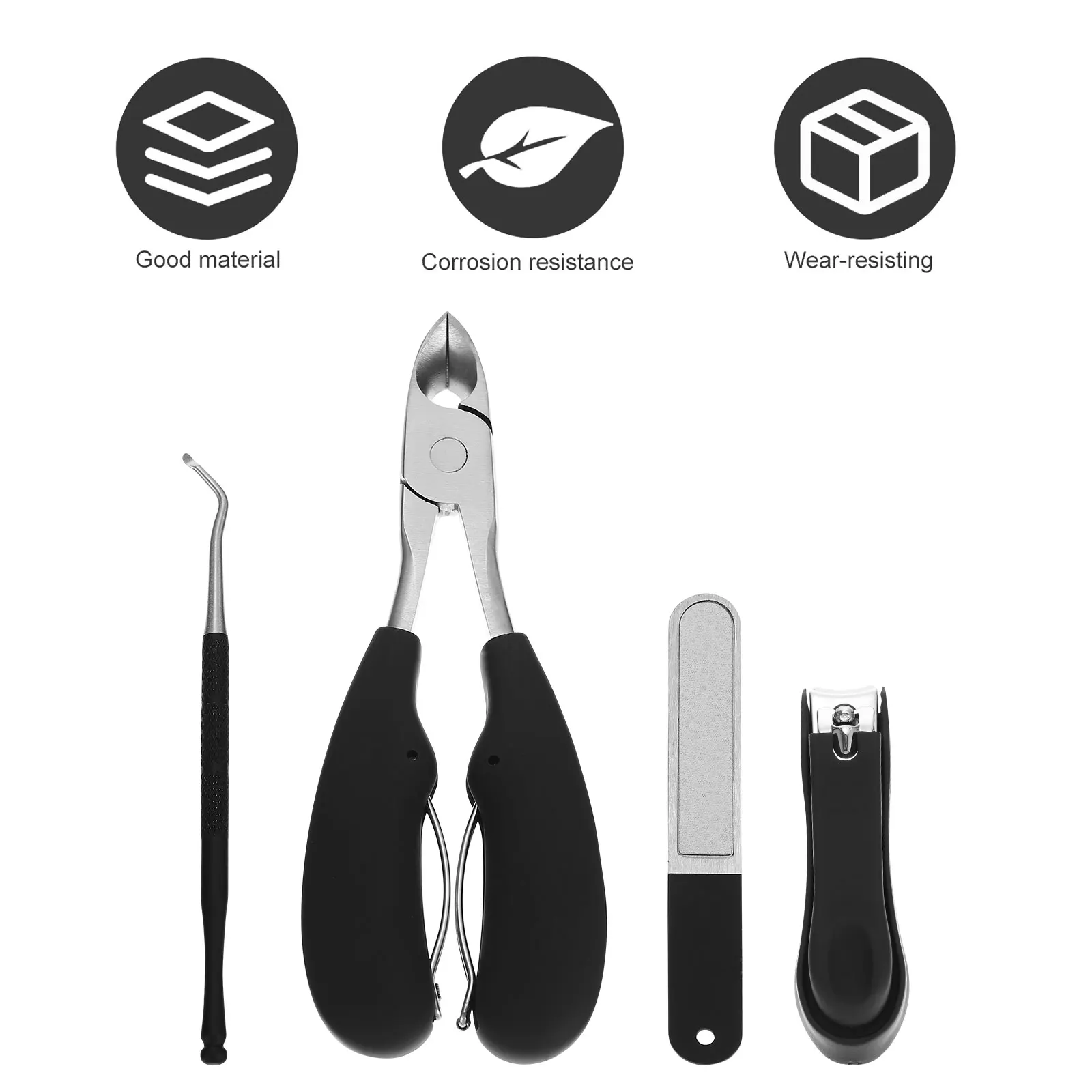 

Stainless Steel Clippers Set Ergonomic Pedicure Trimmer Tools Cutter Kit For Toenail Hand Tool Nail Files Nail Clipper Set