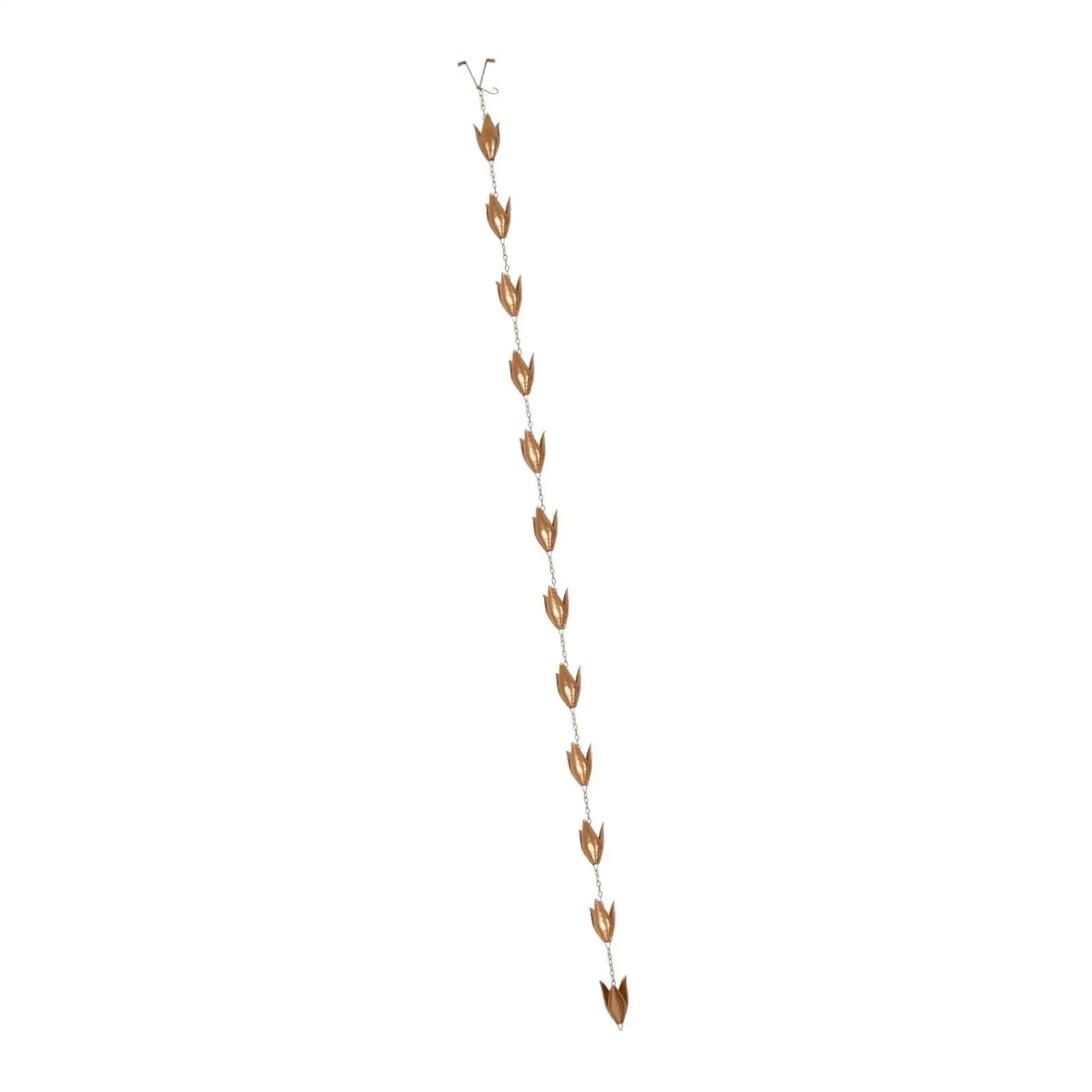 

Rain Chain for Downspouts Easily Install Sturdy Hanging Ornament Metal Rain Collector for Patio Gutter Garden Backyard Outside