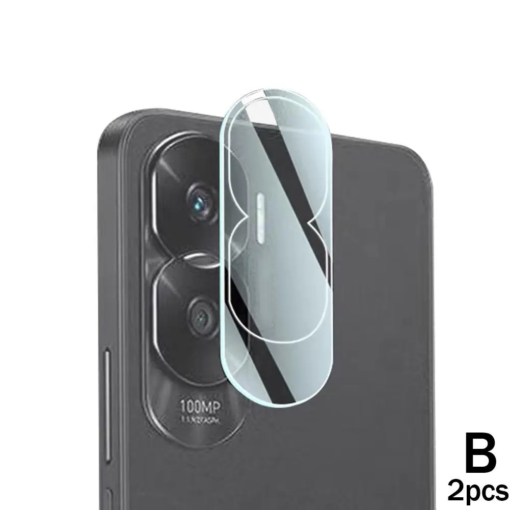 Adecuado para película de lente Honor 90Lite, película protectora de vidrio de cámara trasera transparente integrada 3D Y9X9