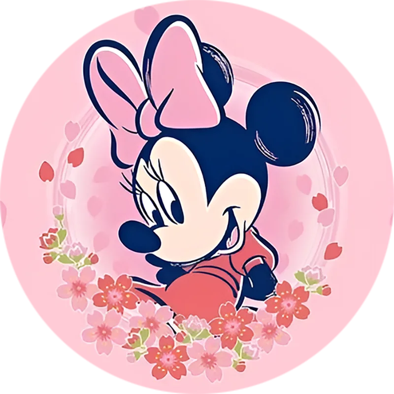 

Mickey and Minne Mobile Socket for iPhone 13 14 15pro Max Mobile Phone Stand Phone Sockets Folding Griptok Griptok Accessorie