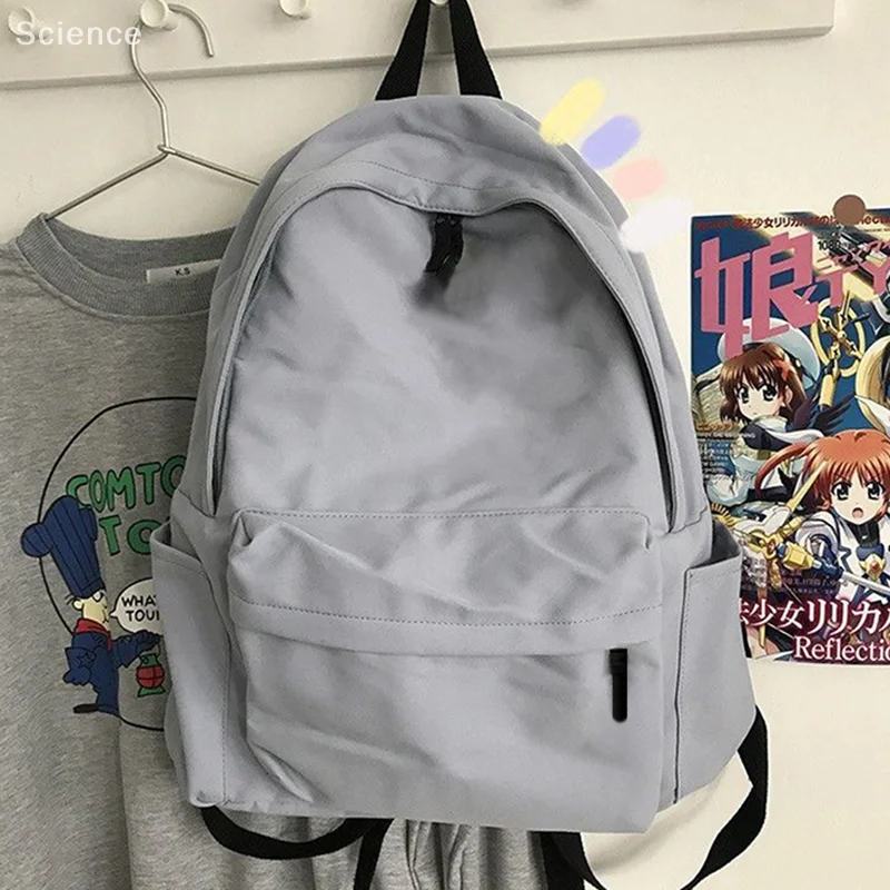 Fashionable Canvas Large Capacity Backpack Anti-theft Single Shoulder Backpack For Teenagers