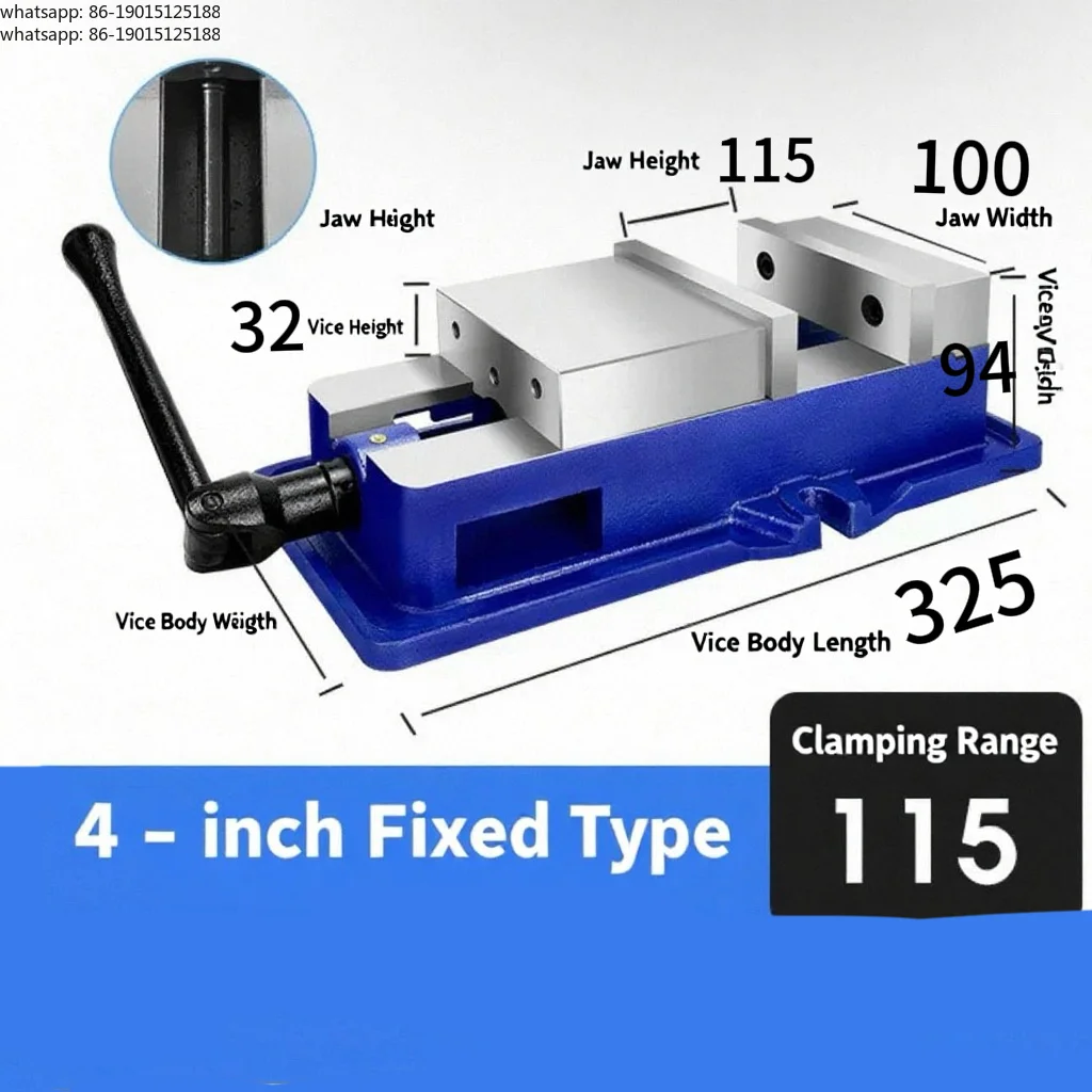 4 Inch Bench Precision Vise Lock Vice Pull-down Milling Drilling Machine Clamp Accurate Lock