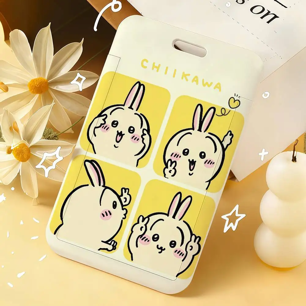 Kawaii C-ChiikawaS Cute Creative card holder for students and buses unisex