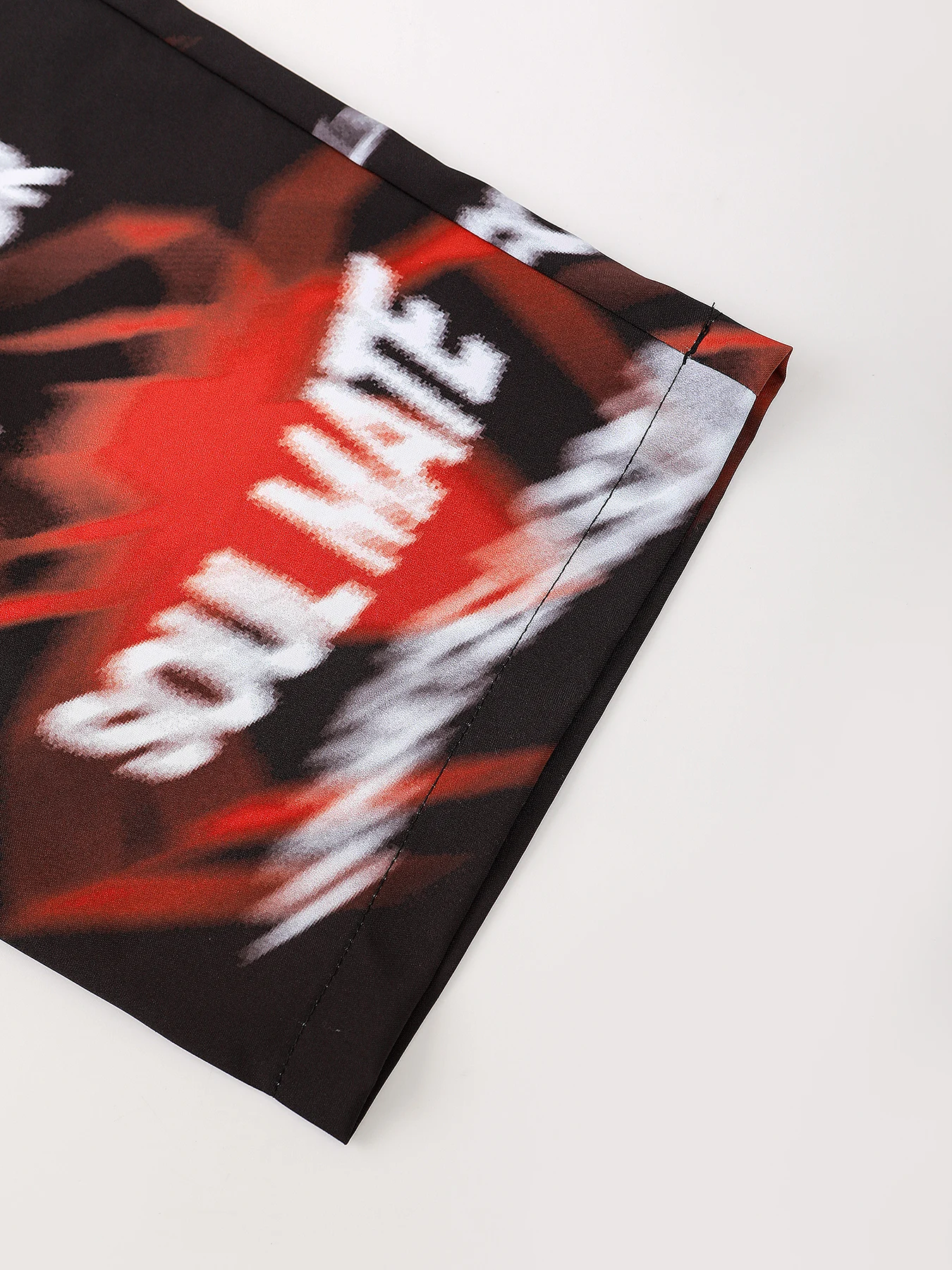 Fotografia 5: Conjuntos de Roupas Masculinas com Estampa Textual, Camisa Solta com Lapela e Calças com Cintura Elástica