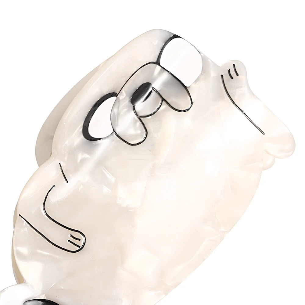 AENSOA Original Nischen-Cartoon-Haarnadel, niedlicher Seelöwe, kleines Tier, Klaue, Clip, fortgeschrittener Essigsäure-Acryl-Kopfschmuck für Frauen – Detail 16