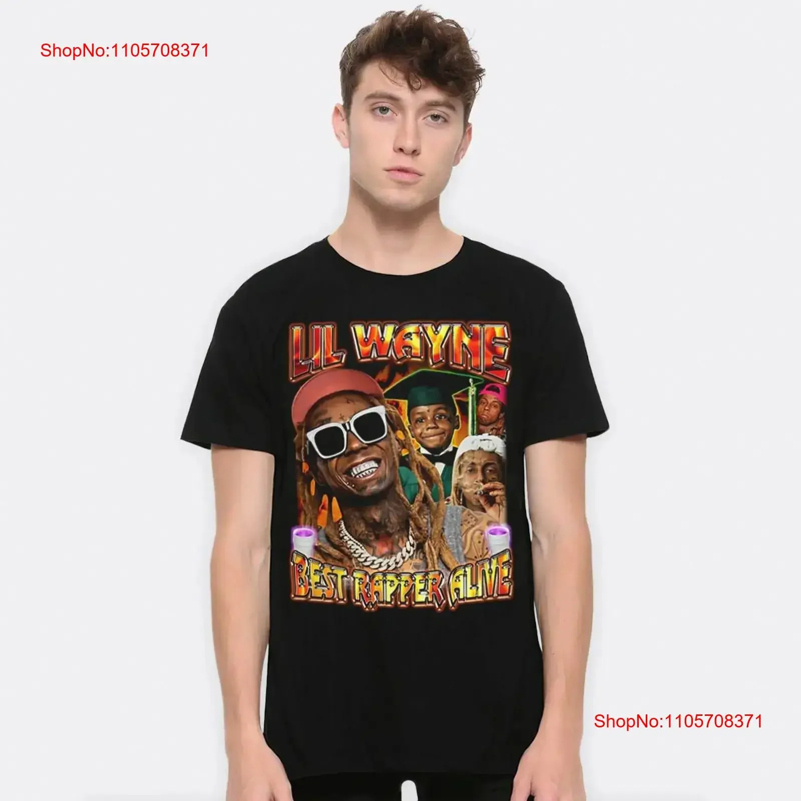 Lil Wayne Best Rapper Alive T Shirt Cotton Men's and Women's Sizes LLW 98114 vintage Washed Top For Everyday Wear streetwear