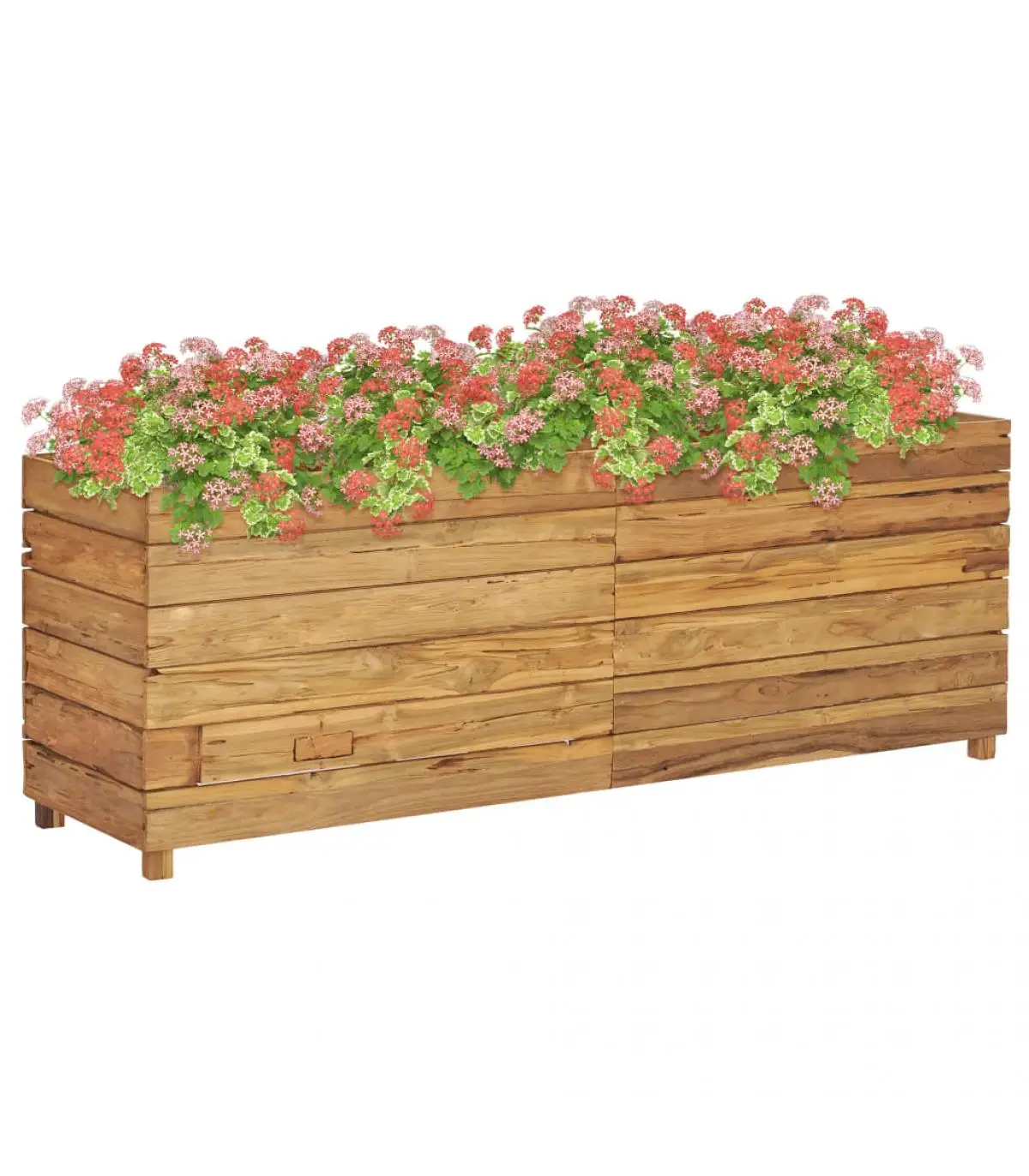 150x40x55 cm recycled teak flowerpot and planters