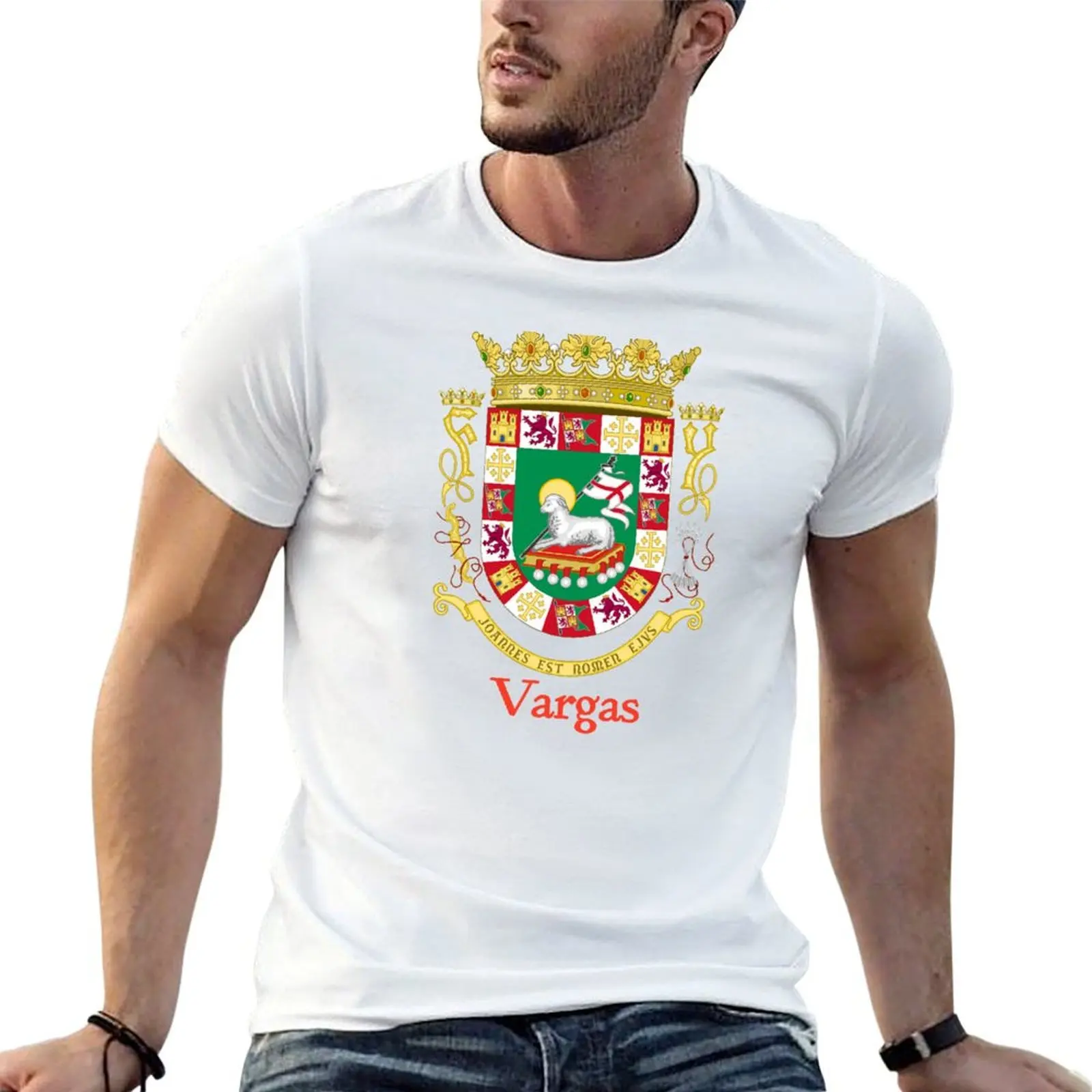 

Vargas Shield of Puerto Rico T-Shirt anime t shirts for man t shirts for man cotton funny T-Shirt