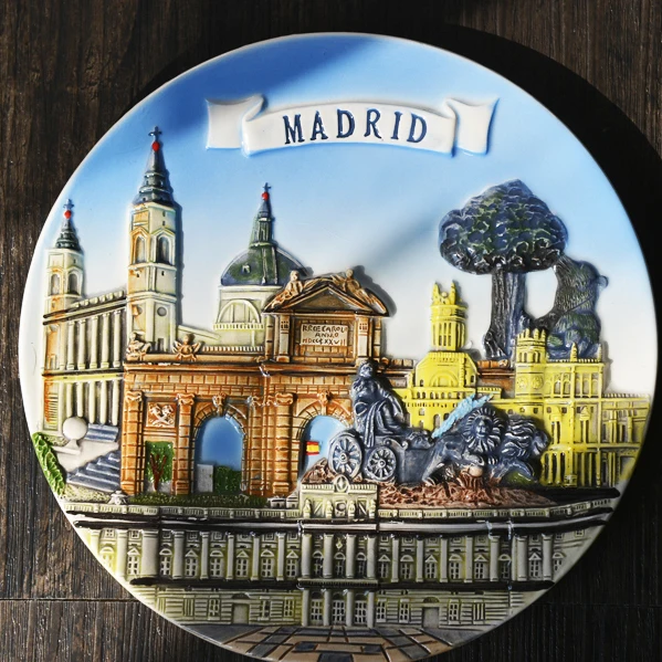 Small Creative London UK France Nordic Decorative Plate Wall Sofa Background Hanging Plate