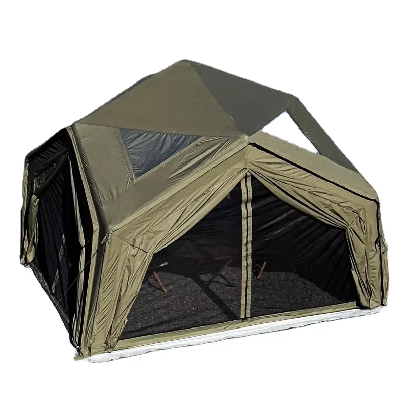 

Newest Green 4 Sides Doors Inflatable Mushroom House Tent for Outdoor Camping Air Tent