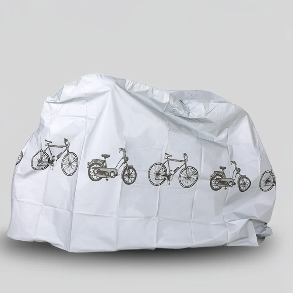 Protective Bicycle Cover Motorcycle Rainproof Dustproof Shield For Electric Bike Outdoor Storage Gray