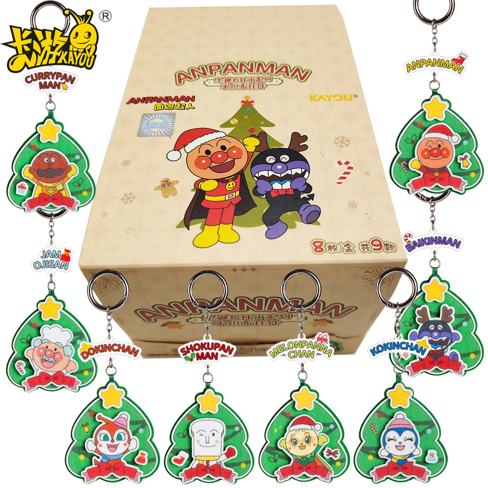

Новые оригинальные подвески из нетканого материала KAYOU Anpanman, коллекционные рождественские игрушки, товары премиум-класса, идеальные подарки для любителей мультфильмов
