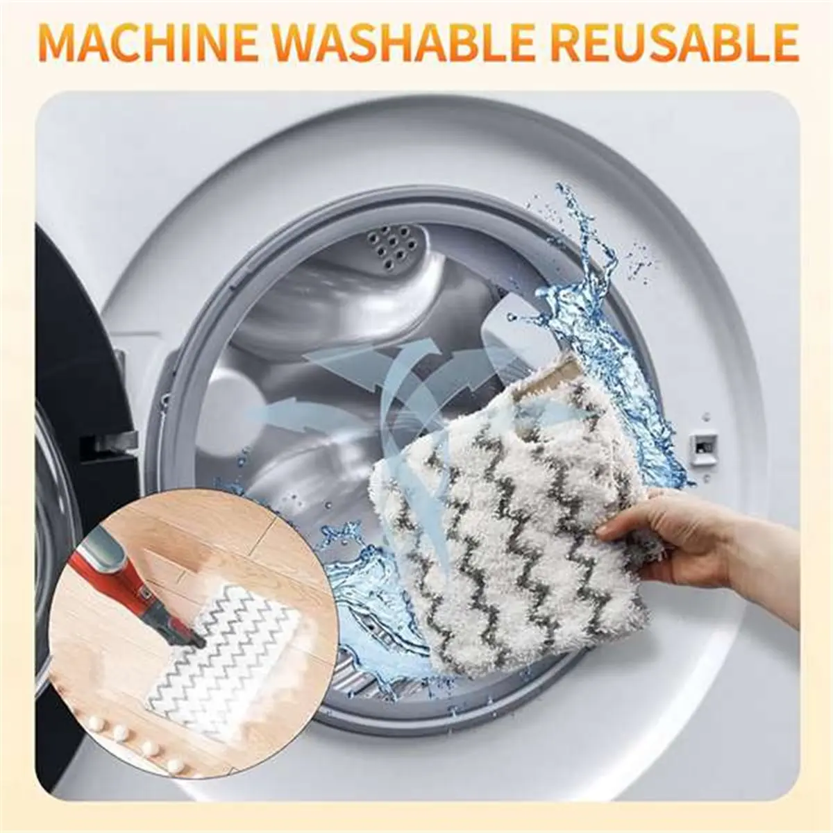 A10R 3pcs Steam Mop Pad for Shark P3/P5/P8/S3793/S5003D Steam Mop Replacement Pads Washable Replacement Mop Pads