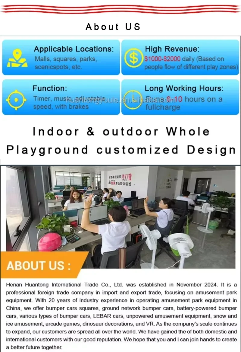 2-Seater Santa Claus Christmas indoor amusement park toy car all-terrain tire 48v voltage plastic material suitable
