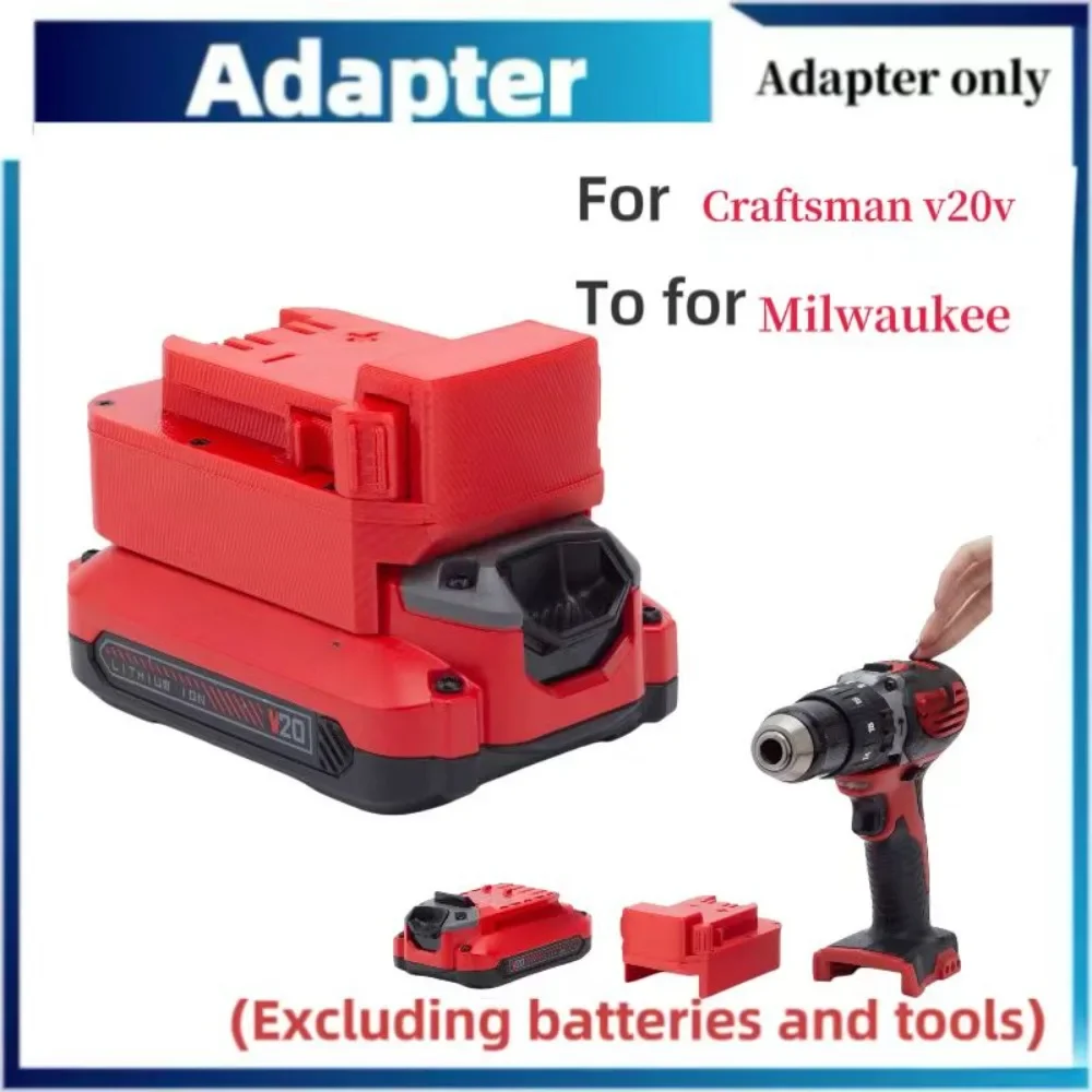 

Battery Adapter Converter For Craftsman v20 Lithium Converter To Milwaukee 18V Tool Brushless Tools (Only Adapter)