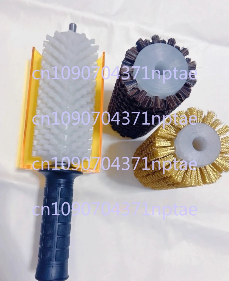 Lazy Snowboard Waxing Roller Brush Set Roller Brush Shaft Ski Maintenance 150mm