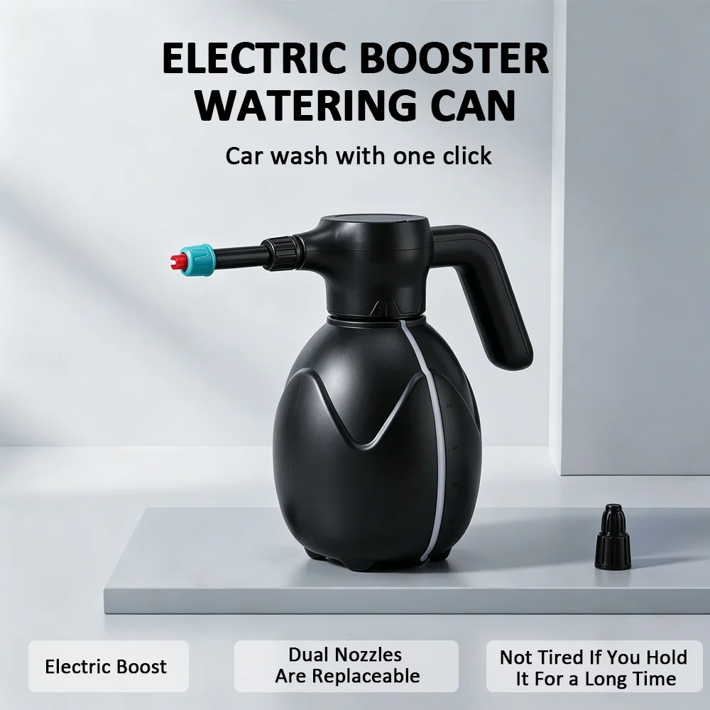 

2L Large Capacity Electric Foam Spray Bottle Adjustable High Pressure Car Wash Cannon for Vehicle Home Garden Cleaning Sprayer