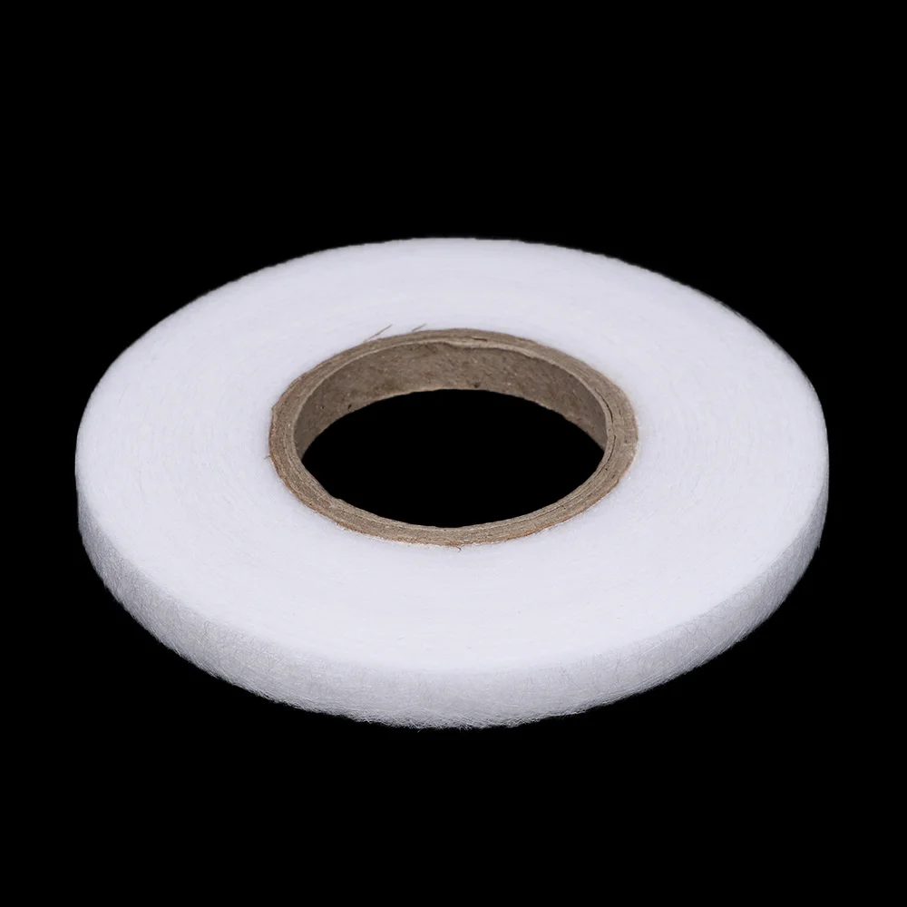 

1cm Craft Accessory White Iron on Double Sided Sewing Accessory Adhesive Tape Cloth Apparel Fusible Interlining Fabric Tape