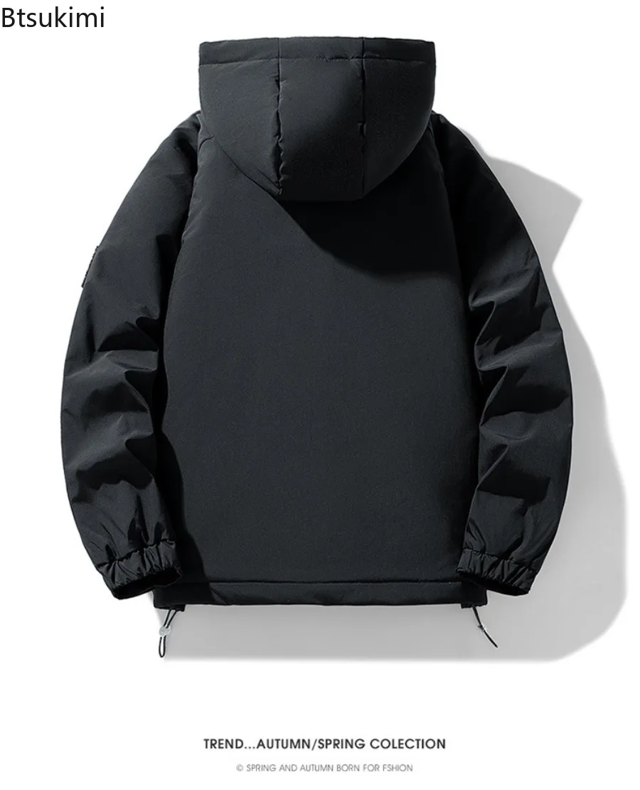 New Men's Winter Cotton-padded Jackets Korean Style Multi-Pockets Hooded Windbreak Jackets Male Warm Casual Parkas Oversized 8XL