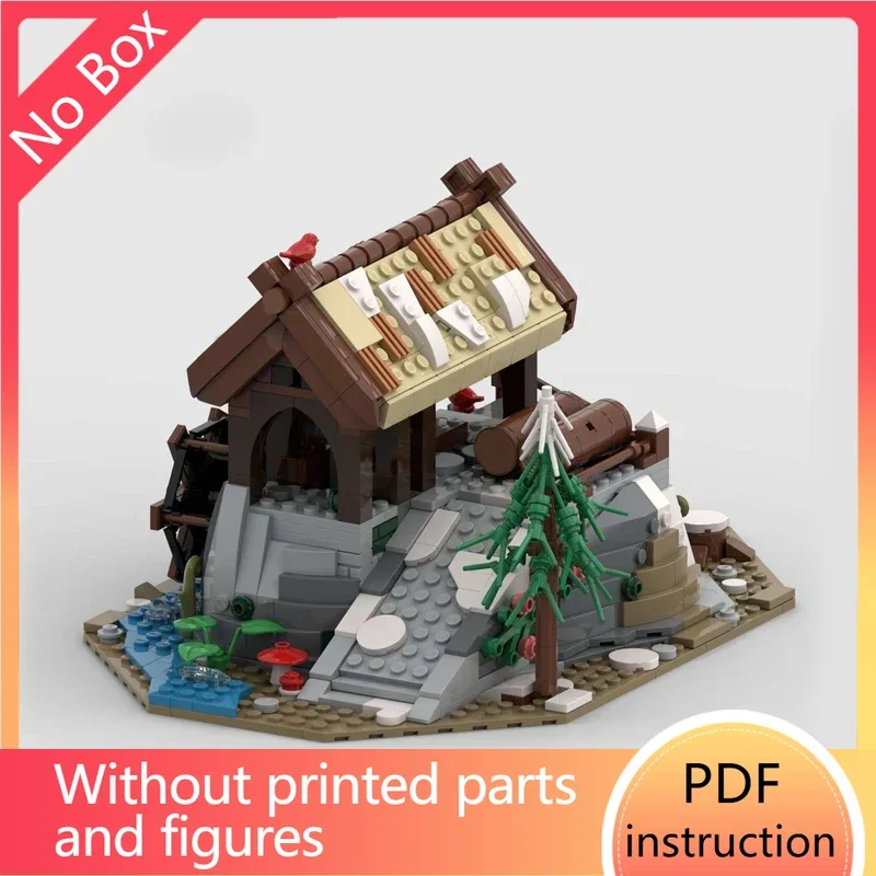 

Очаровательная пильная мельница викингов, сцена, кирпичи, скандинавская деревня, деревянная мельница, пиломатериалы, диорамы, блоки mdieval, модульное здание, moc uniqueC