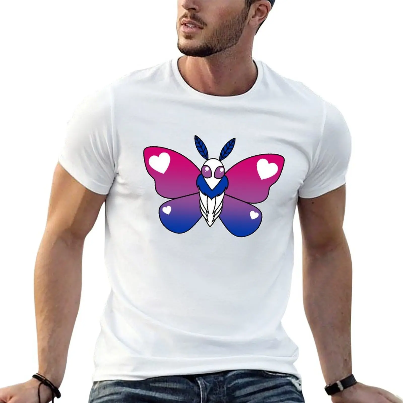 

Bisexual man shirt man t shirt casual t men man designer Moth T-Shirt for shirts designer t Pride