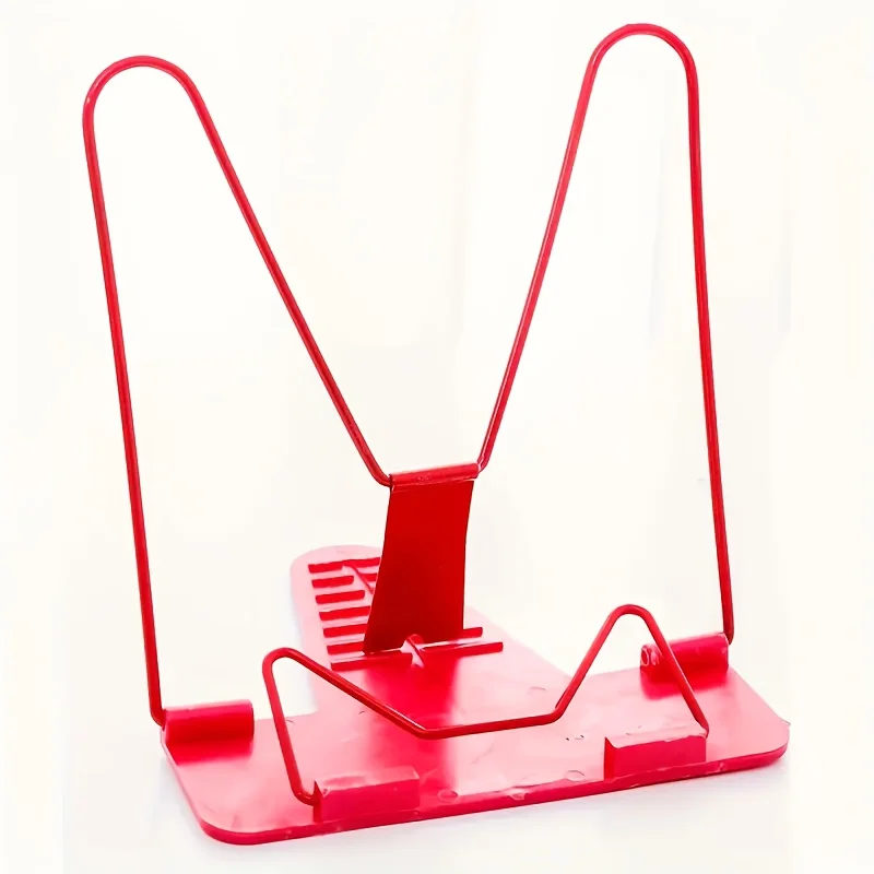 "Foldable Desktop Book Stand, Adjustable Angle Reading Holder, Portable Hands-Free Bookends for Textbook, Tablet, Cookbook, Offi view 6