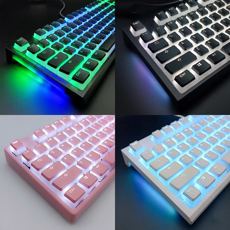 Pudding Keycap for GMK87 GMK81 GMK67 K617  M87 129 Keys OEM PBT Key Cap  Backlit for Mx Profile Mechanical Keyboard Kit Keycaps