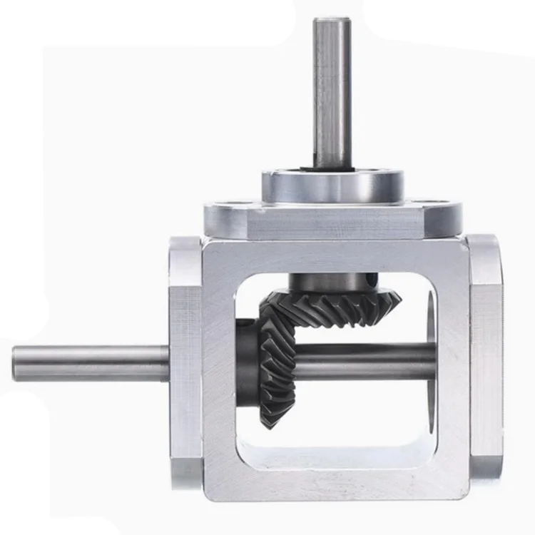 1:1T Type Cross Commutator Shaft Diameter 8 Right Angle Transmission Gearbox Bevel Gear Reduction Gearbox
