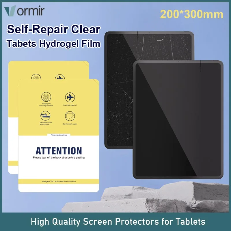 VORMIR 20pcs 200*300mm Screen Protector for Tablet Transaparent HD Hydrogel Film for iPad 10.2 10.9 Plotter Cutting Machine Use