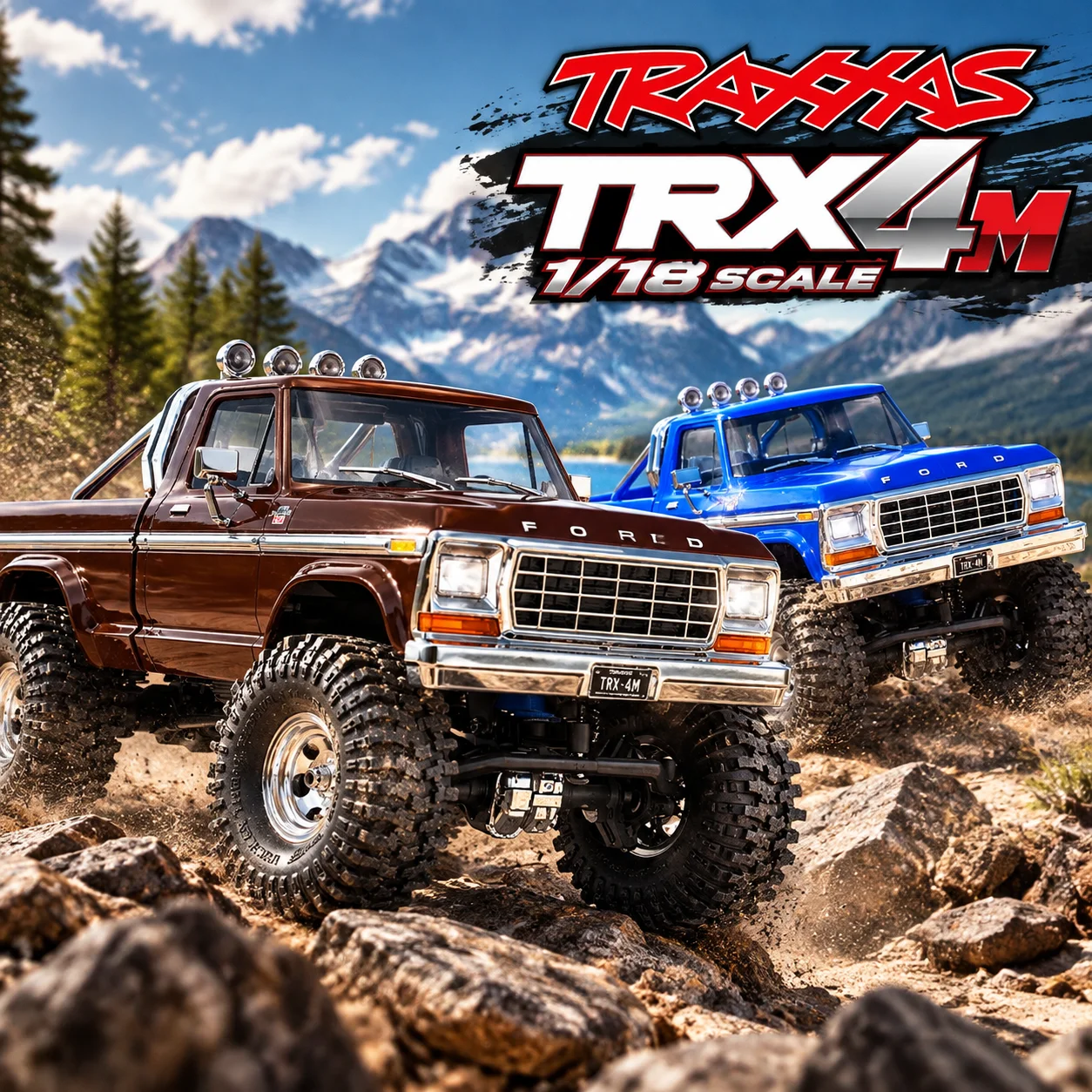 TRAXXAS Simulation F150 TRX4M 1/18 4WD RC Car Remote Control Electric Climbing Car Off-Road Vehicle Model For Adult Hobby Toy