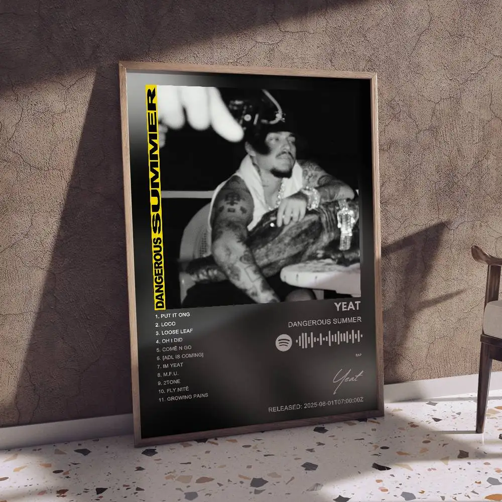 ملصق Yeat ملصق فني ذاتي اللصق مقاوم للماء لغرفة المقهى والبار