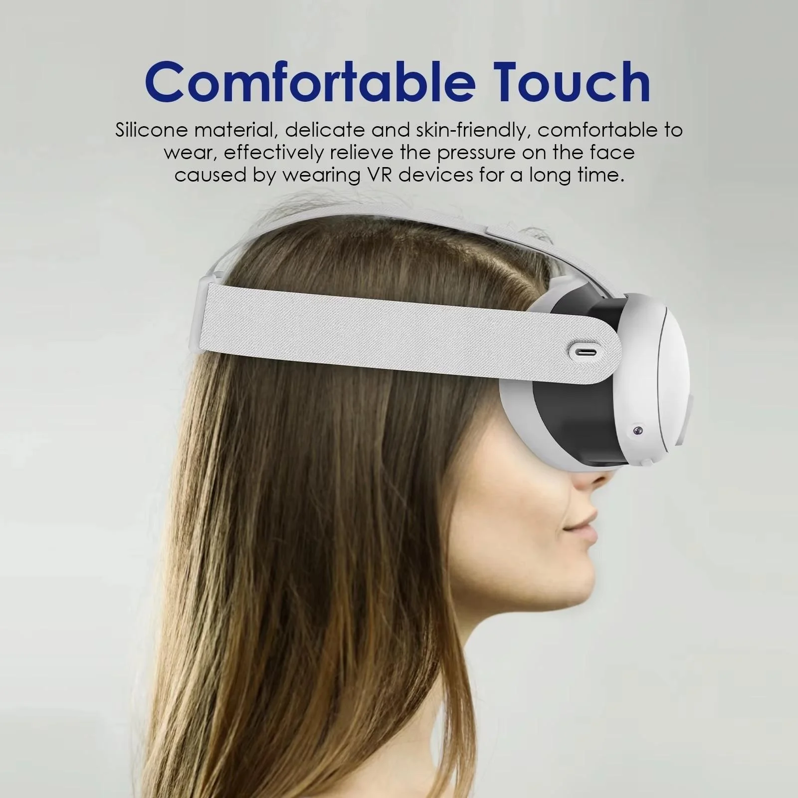 Multi-Color Silicone VR Face Cushion Cover for Meta Quest 3 Skin-Friendly Soft Anti-Sweat Comfortable Washable Replacement Pad