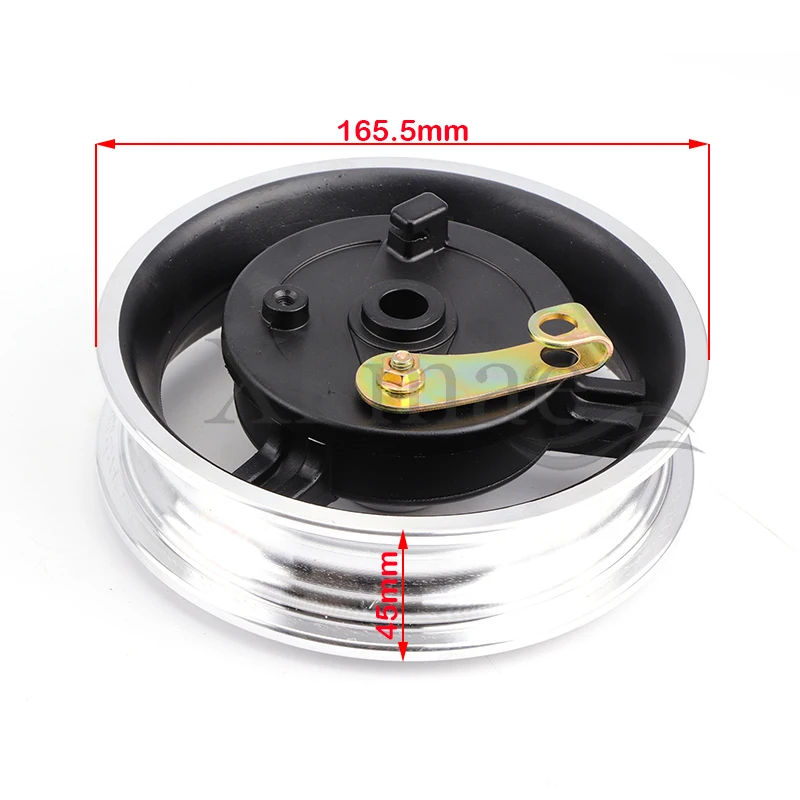 10 inch Aluminum alloy rims with drum brake wheel hub fit for electric scooter 10x2.5 10x2.125 200x60 200x50 tire