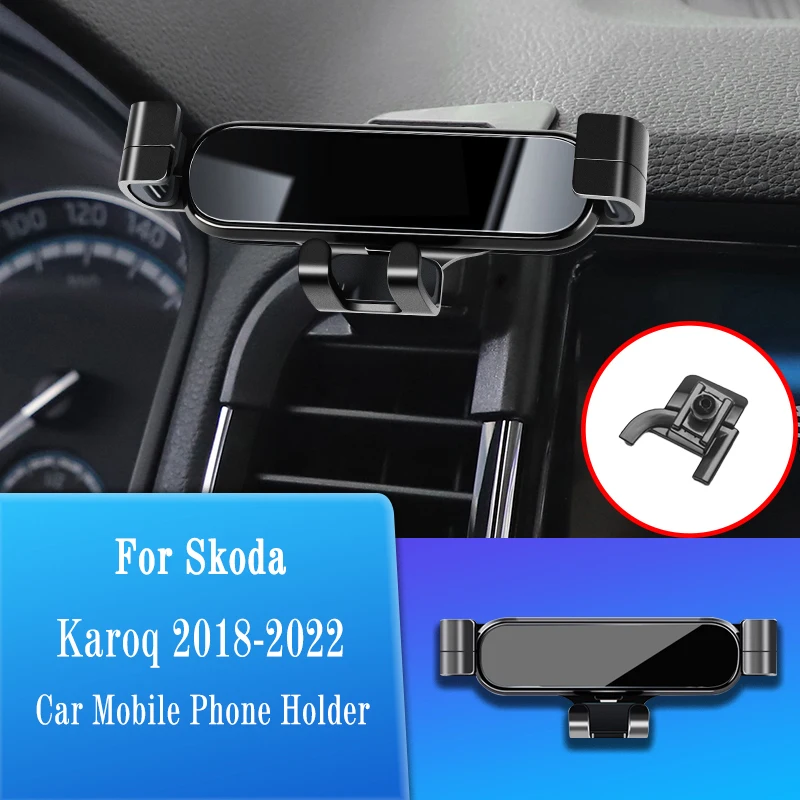 

Car Phone Holder For Skoda Karoq 2018-2022 Air Vent Mount Styling Bracket GPS Magnet Stand Rotatable Support Mobile Accessories