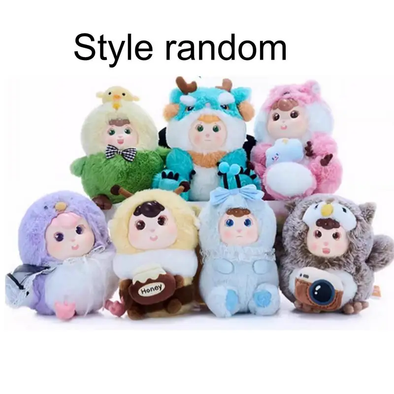 Sheep Doll Toy Cartoon Plush Stuffed Animal Doll Cartoon Character Plush Doll For Living Room And Bedroom Decoration