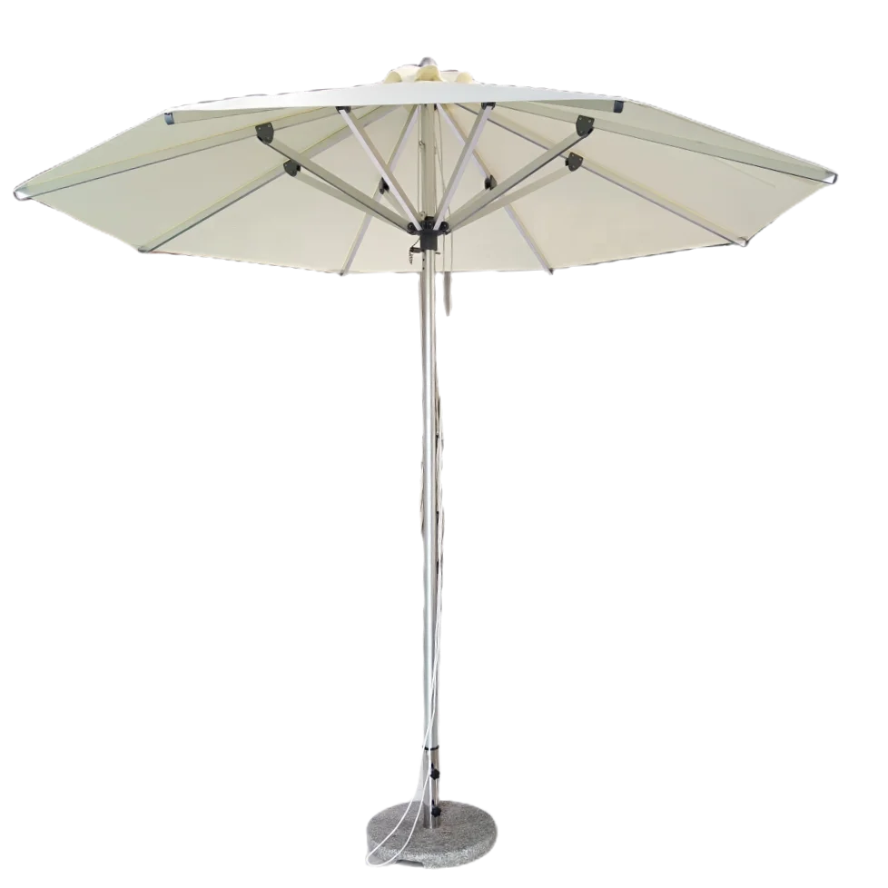 

Garden Beach Mid Pole Umbrella Pool Sun Brella Personalizado rainbow Color Beach Umbrella Parasol Umbrellas Base