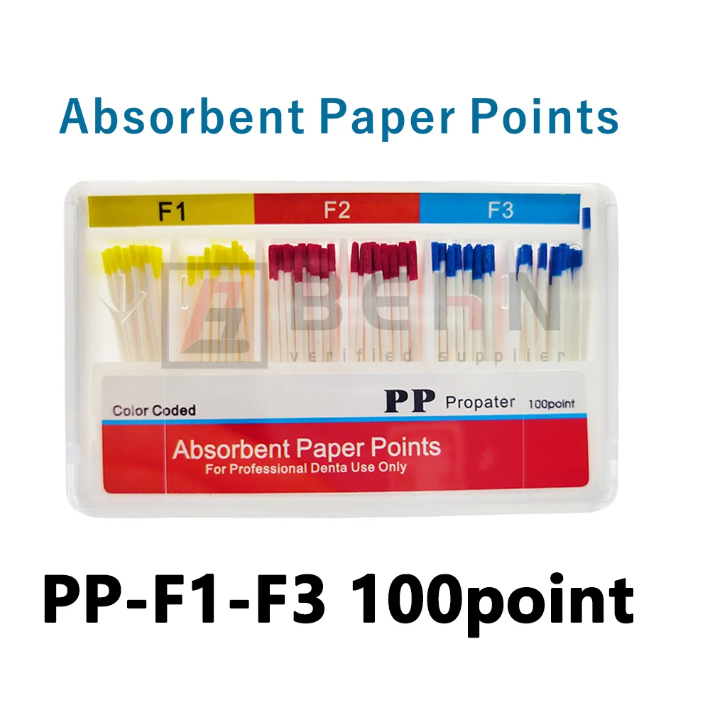 Papierowe końcówki dentystyczne chłonne F1 F2 F3 F4 F5 Materiały dentystyczne Mocne chłonienie Czyste włókno bawełniane Papier Guttahanger narzędzia dentystyczne
