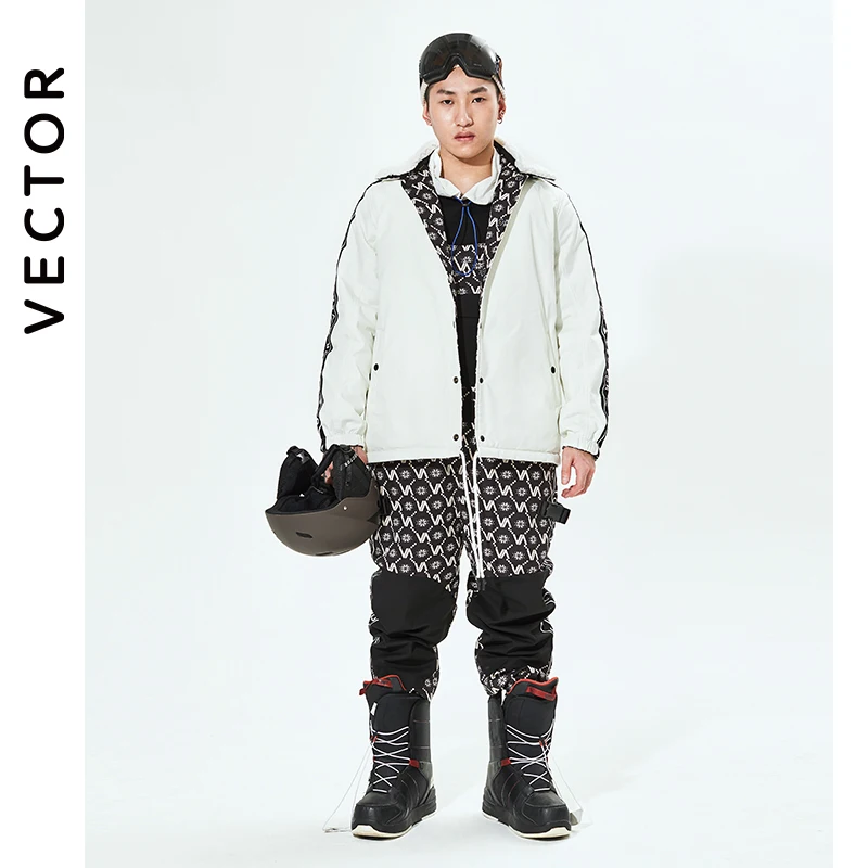 Vector Heren Skipak Ski Jas + Skibroek Bib Overalls Winter Warm Winddicht Waterdicht Buitensport Snowboard Skiën Set